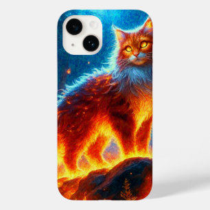 Enchanted Fire Feline Case-Mate iPhone 14 Hoesje