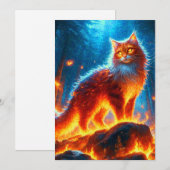 Enchanted Fire Feline Kaart (Voorkant / Achterkant)