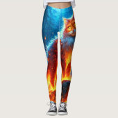 Enchanted Fire Feline Leggings (Voorkant)