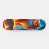 Enchanted Fire Feline Persoonlijk Skateboard (Horizontaal)