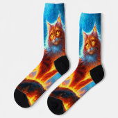 Enchanted Fire Feline Sokken (Links)