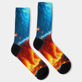Enchanted Fire Feline Sokken (Rechts)