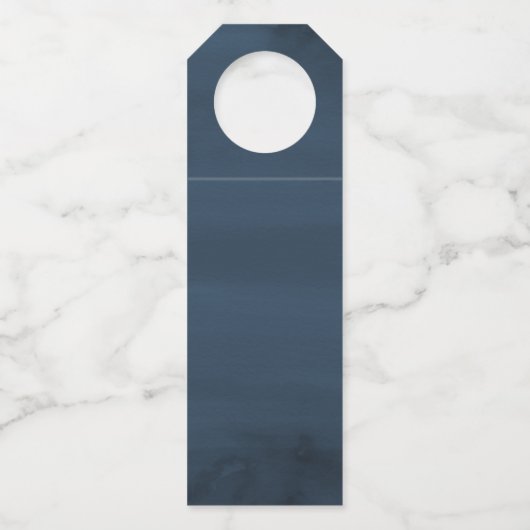 Enchanted Floral | Aangepaste bruiloft Flessenhanger (Achterkant)