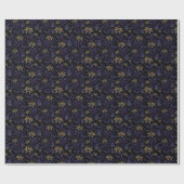 Enchanted Floral Bat Wrapping Paper Cadeaupapier (Vlak)