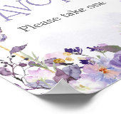 Enchanted Floral Butterfly Baby shower Favors Poster (Hoek)