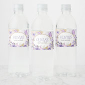 Enchanted Floral Butterfly Baby shower Waterfles Etiket (Flessen)
