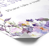 Enchanted Floral Butterfly Baby's zijn zoet Poster (Hoek)