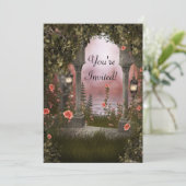Enchanted Floral Garden Event Invite Kaart (Staand voorkant)