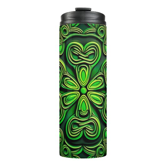 🍀 Enchanted Floral Symphony 🍀 Thermosbeker (Voorkant)