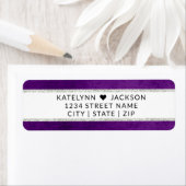 Enchanted Floral Wedding Stationery Retouradres Etiket (Insitu)