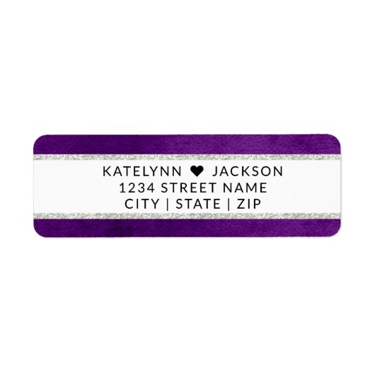 Enchanted Floral Wedding Stationery Retouradres Etiket (Voorkant)