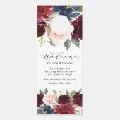 Enchanted Floral Wedding Welcome & stoort niet Deurhanger (Voorkant)