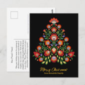 Enchanted Florals: een op folklore geïnspireerde k Briefkaart (Voorkant / Achterkant)