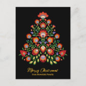 Enchanted Florals: een op folklore geïnspireerde k Briefkaart (Voorkant)