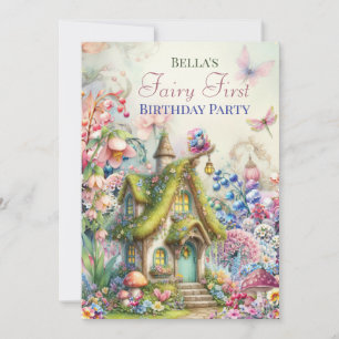 Enchanted Flower Fairy Forest Party uitnodiging