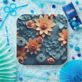 Enchanted Flower-kartonnen zakken Papieren Bordje (Feest)