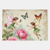 Enchanted Flroral Fairies Garden Inpakpapier Vel (Voorkant)