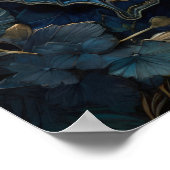 Enchanted Flutter - Vlinder digitale kunst Poster (Hoek)