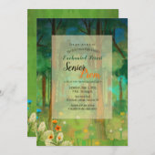 Enchanted Forest 2 Prom-uitnodigingen Kaart (Voorkant / Achterkant)