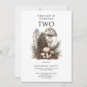 Enchanted Forest 2e verjaardagsfeestje Kaart (Voorkant)