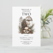 Enchanted Forest 2e verjaardagsfeestje Kaart (Staand voorkant)