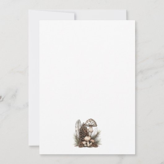 Enchanted Forest 2e verjaardagsfeestje Kaart (Achterkant)