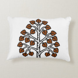 "Enchanted Forest Accent Pillow - Pure Cotton Tree Accent Kussen