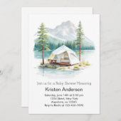 Enchanted Forest Adventure wacht op Baby shower Kaart (Voorkant / Achterkant)