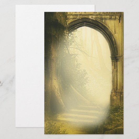Enchanted Forest Arch Briefpapier (Voorkant / Achterkant)