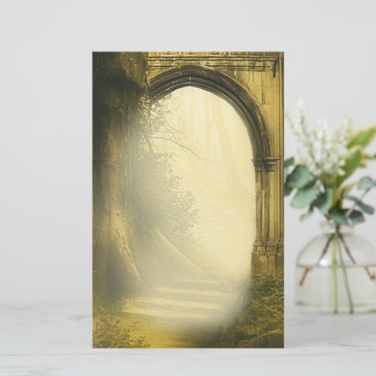 Enchanted Forest Arch Briefpapier (Staand voorkant)
