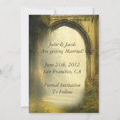 Enchanted Forest Arch Save The Date Kaart (Achterkant)