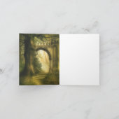 Enchanted Forest Arch Wedding Dank je wel Bedankkaart (Binnen)