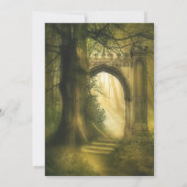 Enchanted Forest Arch Wedding Kaart (Achterkant)