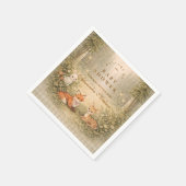 Enchanted Forest Baby Animals Baby Shower Servet (Hoek)