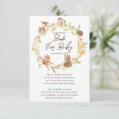 Enchanted Forest Baby Book Kaart (Staand voorkant)