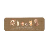Enchanted Forest Baby shower Adres Etiket (Voorkant)