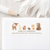 Enchanted Forest Baby shower Adres Etiket (Insitu)