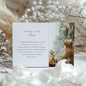 Enchanted Forest Baby shower Boek Aanvraag Kaart