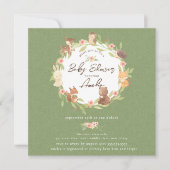 Enchanted Forest Baby shower Kaart (Voorkant)