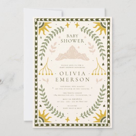 Enchanted Forest Baby shower Kaart (Voorkant)