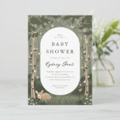 Enchanted Forest Baby shower Kaart (Staand voorkant)