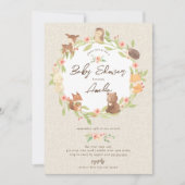 Enchanted Forest Baby shower Kaart (Voorkant)