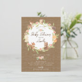 Enchanted Forest Baby shower Kaart (Staand voorkant)