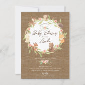 Enchanted Forest Baby shower Kaart (Voorkant)