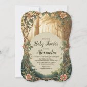 Enchanted Forest  Baby Shower Kaart (Voorkant)