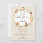 Enchanted Forest Baby shower Kaart (Voorkant)