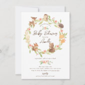 Enchanted Forest Baby shower Kaart (Voorkant)