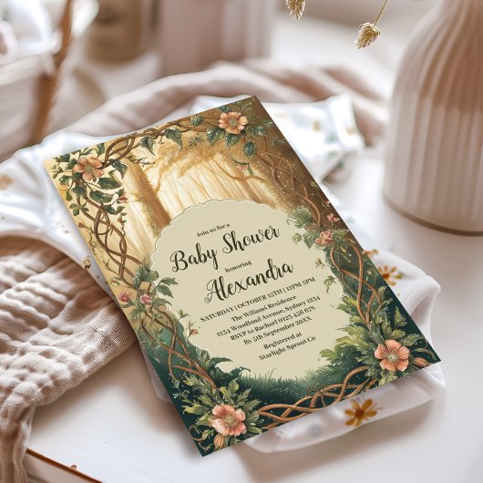 Enchanted Forest Baby shower Kaart
