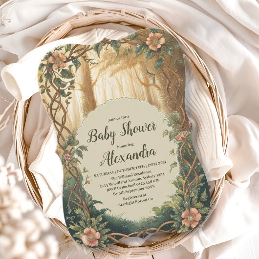 Enchanted Forest  Baby Shower Kaart