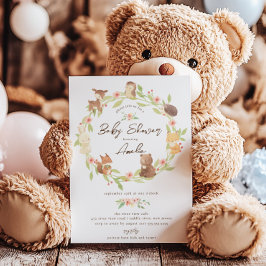 Enchanted Forest Baby shower Kaart